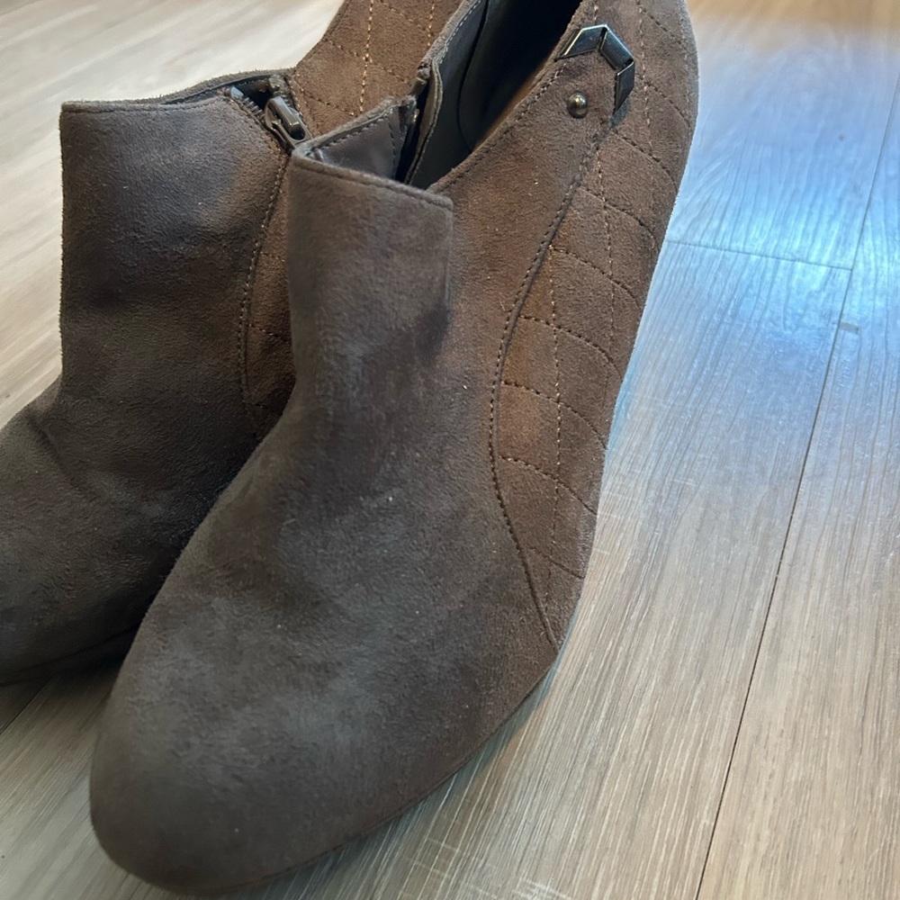 Women’s Dark gray suede ankle Pumps size 10 - Picture 9 of 10
